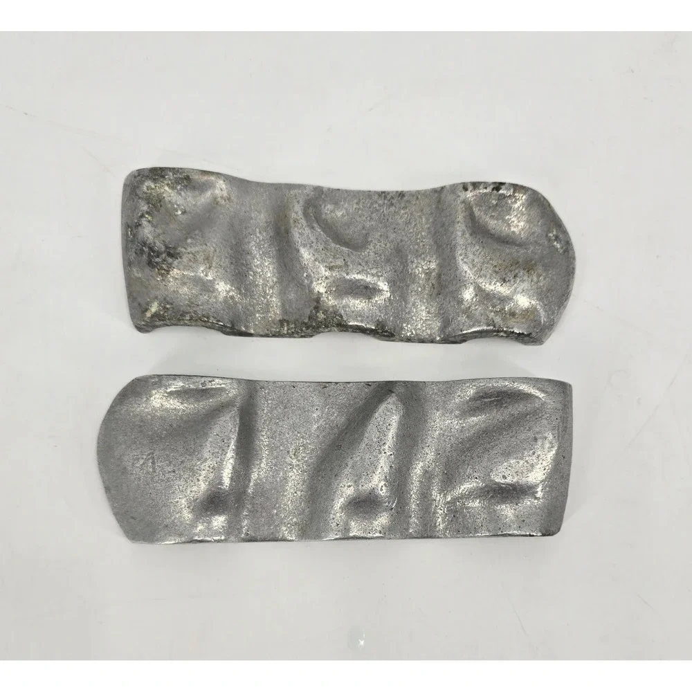 Vintage Cast Aluminum Turkey Chocolate Candy Mold 3 Cavity Two Piece